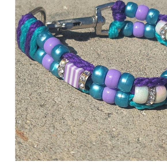 Independent Other - Custom Handmade Beaded Bling Dog Collar Charlotte Hornets